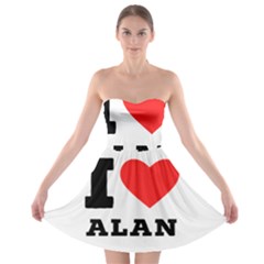 I Love Alan Strapless Bra Top Dress by ilovewhateva