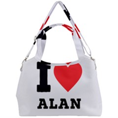 I Love Alan Double Compartment Shoulder Bag by ilovewhateva