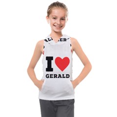 I Love Gerald Kids  Sleeveless Hoodie by ilovewhateva