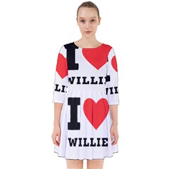 I Love Willie Smock Dress by ilovewhateva