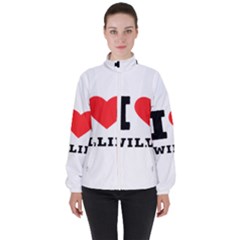 I Love Willie Women s High Neck Windbreaker by ilovewhateva