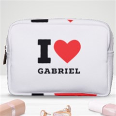 I Love Gabriel Make Up Pouch (medium) by ilovewhateva