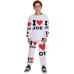 I Love Joe Kids  Sweatshirt Set by ilovewhateva