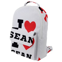 I Love Sean Flap Pocket Backpack (small) by ilovewhateva