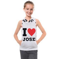 I Love Jose Kids  Sleeveless Hoodie by ilovewhateva