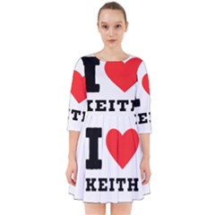 I Love Keith Smock Dress by ilovewhateva