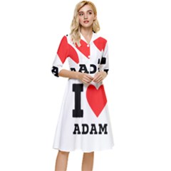 I Love Adam  Classy Knee Length Dress by ilovewhateva