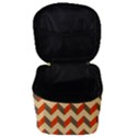 Modern Retro Chevron Patchwork Pattern Make Up Travel Bag (Small) View3