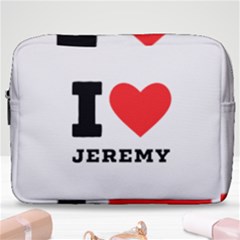 I Love Jeremy  Make Up Pouch (large) by ilovewhateva