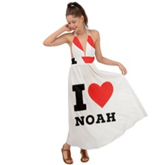 I Love Noah Backless Maxi Beach Dress by ilovewhateva