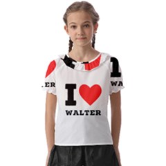 I Love Walter Kids  Frill Chiffon Blouse by ilovewhateva