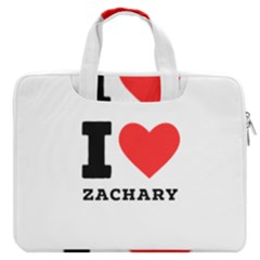 I Love Zachary Macbook Pro 16  Double Pocket Laptop Bag  by ilovewhateva