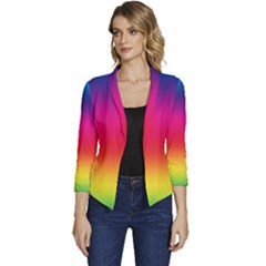 Spectrum Women s Casual 3/4 Sleeve Spring Jacket by nateshop