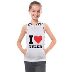 I Love Tyler Kids  Sleeveless Hoodie by ilovewhateva