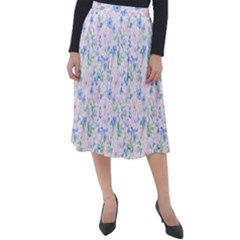 Jskl2835 Classic Velour Midi Skirt  by adorned