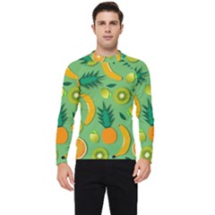 Fruit Tropical Pattern Design Art Men s Long Sleeve Rash Guard by danenraven