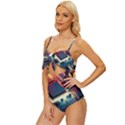 Ai Generated Motherboard City Technology Tech Cpu Knot Front One-Piece Swimsuit View2