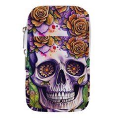 Gothic Sugar Skull Waist Pouch (small) by GardenOfOphir