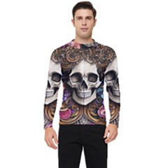 Skull Bones Men s Long Sleeve Rash Guard by GardenOfOphir