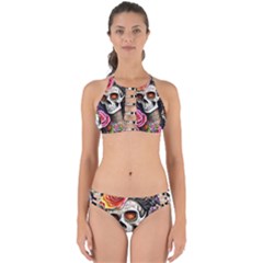 Sugar Skull Perfectly Cut Out Bikini Set by GardenOfOphir