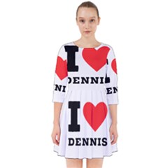 I Love Dennis Smock Dress by ilovewhateva