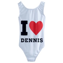 I Love Dennis Kids  Cut-out Back One Piece Swimsuit by ilovewhateva