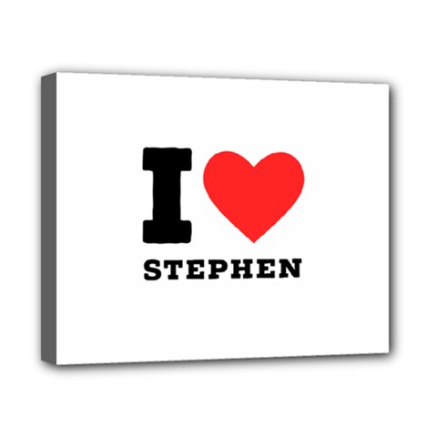 I Love Stephen Canvas 10  X 8  (stretched) by ilovewhateva