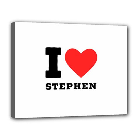 I Love Stephen Canvas 14  X 11  (stretched) by ilovewhateva