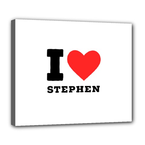 I Love Stephen Deluxe Canvas 24  X 20  (stretched) by ilovewhateva