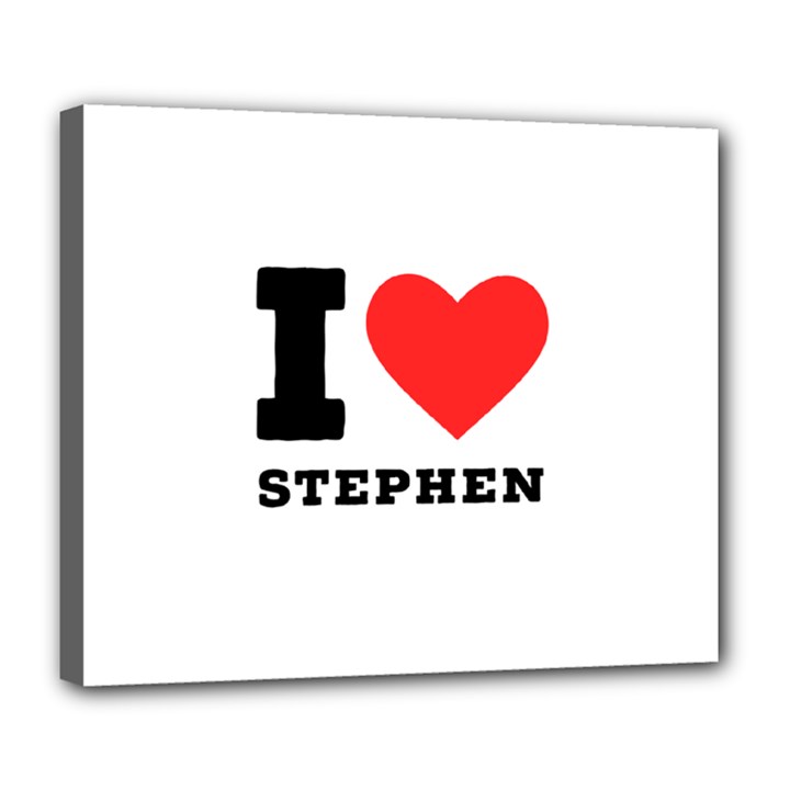 I love stephen Deluxe Canvas 24  x 20  (Stretched)