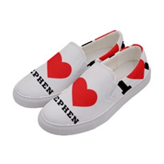 I Love Stephen Women s Canvas Slip Ons by ilovewhateva