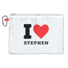 I Love Stephen Canvas Cosmetic Bag (xl) by ilovewhateva