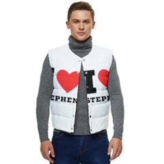 I Love Stephen Men s Short Button Up Puffer Vest	 by ilovewhateva