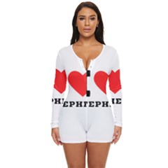 I Love Stephen Long Sleeve Boyleg Swimsuit by ilovewhateva