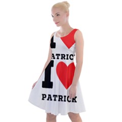 I Love Patrick  Knee Length Skater Dress by ilovewhateva