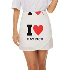 I Love Patrick  Mini Front Wrap Skirt by ilovewhateva