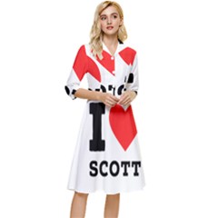 I Love Scott Classy Knee Length Dress by ilovewhateva