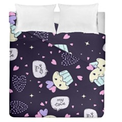 Cupcake Duvet Cover Double Side (queen Size) by nateshop