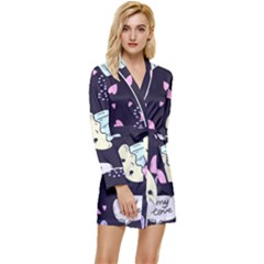 Cupcake Long Sleeve Satin Robe by nateshop