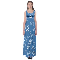 Education Empire Waist Maxi Dress by nateshop