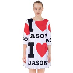 I Love Jason Smock Dress by ilovewhateva