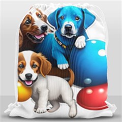 Cute Dog Dogs Animal Pet Drawstring Bag (large) by Semog4