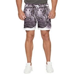 Hippopotamus Animal Wildlife Hippo Men s Runner Shorts by Semog4