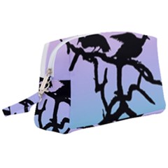 Birds Bird Vultures Tree Branches Wristlet Pouch Bag (large) by Semog4