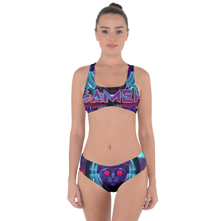 Gamer Life Criss Cross Bikini Set