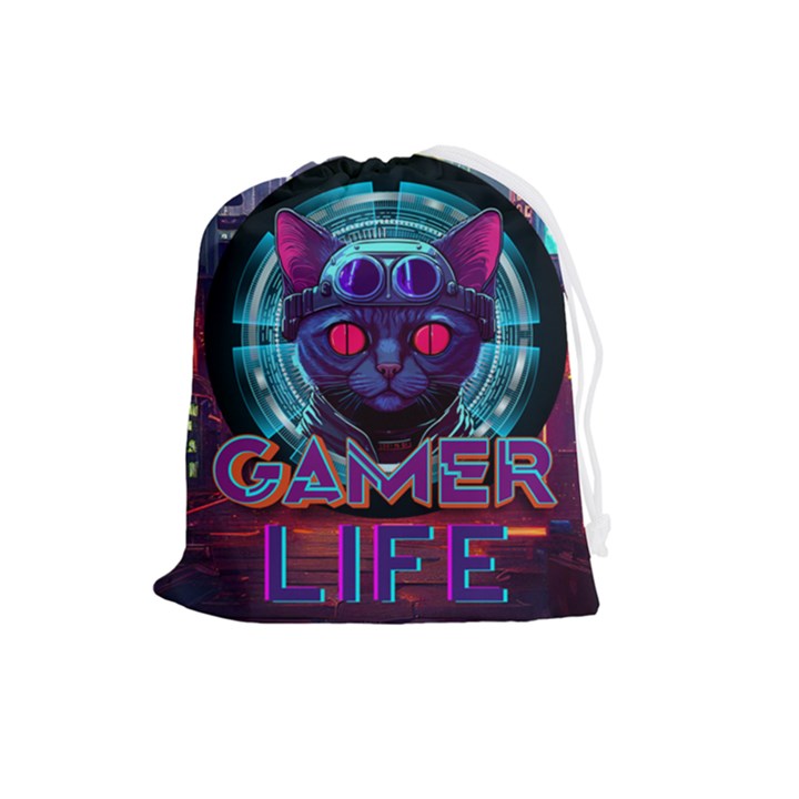 Gamer Life Drawstring Pouch (Large)