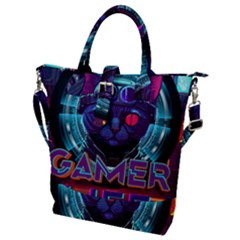 Gamer Life Buckle Top Tote Bag by minxprints