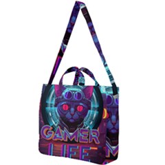 Gamer Life Square Shoulder Tote Bag by minxprints