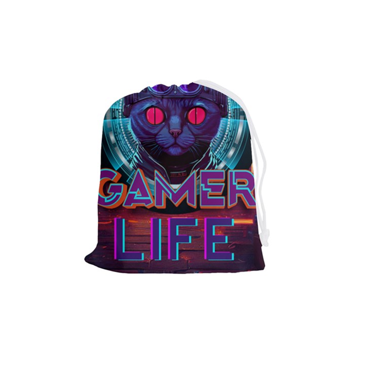 Gamer Life Drawstring Pouch (Medium)