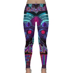 Gamer Life Lightweight Velour Classic Yoga Leggings by minxprints